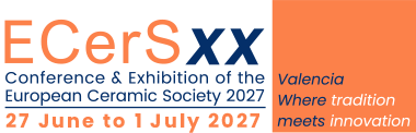 ECerS 2027. XX Conference & Exhibition of the European Ceramic Society. Valencia. Spain, 27 June – 1 July 2027